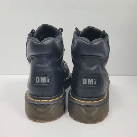 Dr. Martens 8699 Men's Black Leather Lace Up Boots US Size 5 / Wo's US Size 6 - Picture 4 of 10